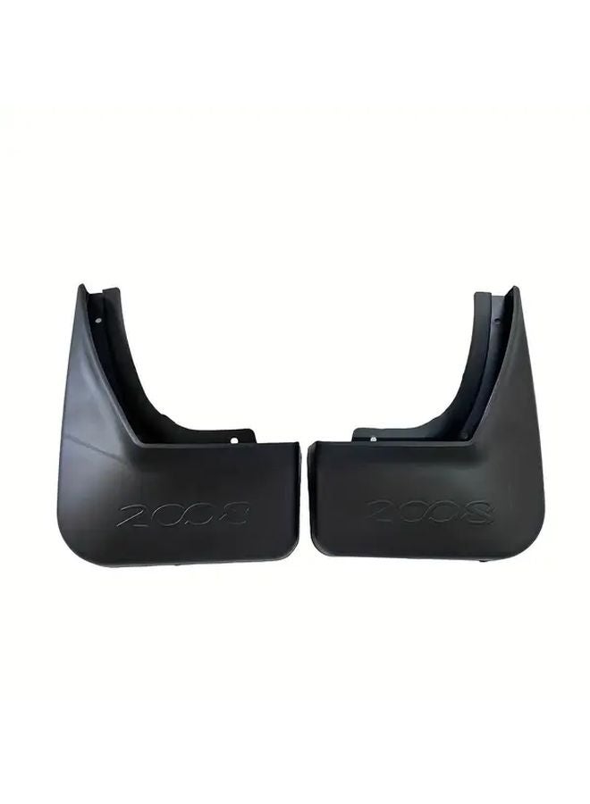 Peugeot 2008 Front Rear Mudguard Clips Set Black 4pcs Plastic - Image 4